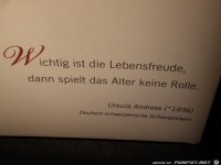 Wichtig ist die Lebensfreude