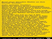 Brief einer blonden Mutter.........