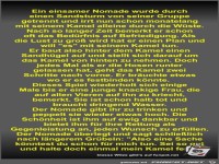 Ein einsamer Nomade wurde durch einen Sandsturm von seiner