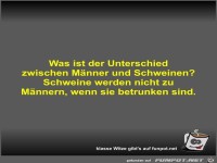 Was ist der Unterschied zwischen M�nner und Schweinen?