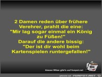 2 Damen reden ber frhere Verehrer