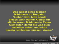 Das Gebet eines kleinen M�dchens zu Neujahr