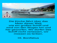 die kirche f�hrt �ber das meer dieser welt