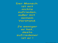 Denkspiel: Weniger Verstand, mehr Zufriedenheit!