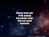 Spontan geplant