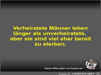 Verheiratete M�nner leben l�nger als unverheiratete