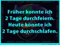 Unterschied zwischen frher und heute