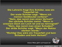 Die Lehrerin fragt ihre Sch�ler
