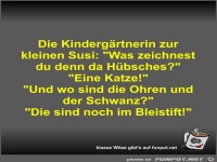 Die Kindergärtnerin zur kleinen Susi