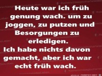 Fr�h genug