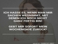 Gib mir mein Wochenende zur�ck