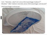 Kreative DIY Klimaanlage
