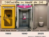 Telefonzellen im Wandel