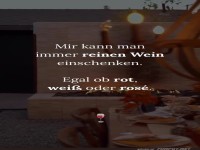 Reinen Wein einschenken