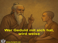 Wer Geduld mit sich hat, wird weise