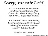 sorry tut mir leid 