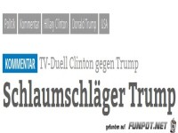 Schlaumschlaeger Trump