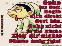 Geh ins Bett