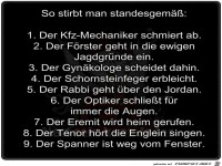 So stirbt man standesgemaess