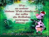 Wer an meiner Welt ruetteln will