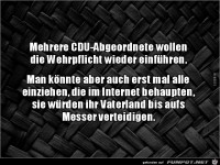 Wehrpflicht wieder einfhren......