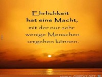 Ehrlichkeit hat eine Macht