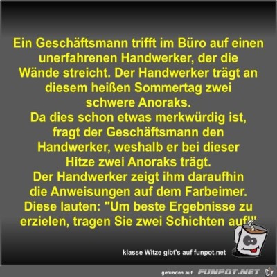 Ein-Gesch&auml;ftsmann-trifft-im-B&uuml;ro-auf-einen-unerfahrenen....jpg von Fossy