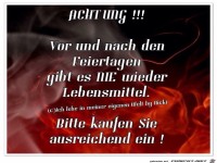 Vor und nach den Feiertagen