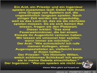 Ein Arzt, ein Priester und ein Ingenieur spielen zusammen...