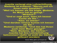 Juanita verlangt eine Lohnerhhung
