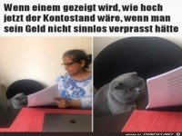 Mieser Kontostand