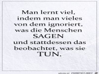 Beobachten was sie tun