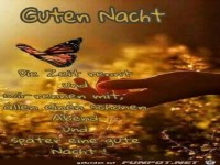 Gute Nacht die Zeit wird rennen