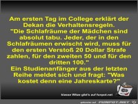 Am ersten Tag im College erkl�rt der Dekan die...