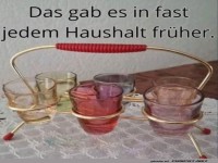 Nostalgisches Gläserset aus alten Zeiten