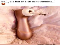 Ungew�hnlicher Aschenbecher mit Zigarette