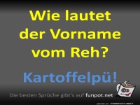 Witzige Frage zum Vornamen vom Reh