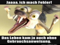 Fehler ohne Gebrauchsanweisung!