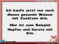 Kaufe nur noch gesundes Wasser