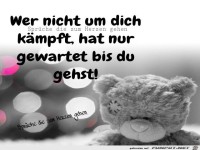 Wer nicht um dich kaempft