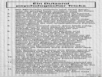 ein Dutzend psychologischer Tricks