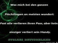 was mch am meisten wundert.....