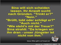 Sina will sich scheiden lassen