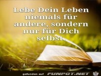 lebe dein Leben niemals
