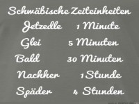 Zeiteinheiten auf schwbisch