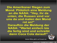 Die Amerikaner fliegen zum Mond