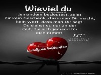Wieviel du jemanden bedeutest