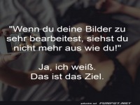 Humor �ber Selfie-Bearbeitung