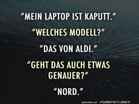 Lustiger Laptop-Dialog