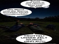 Erst Tr�ume, dann Drama: Ohne Zelt im Freien!